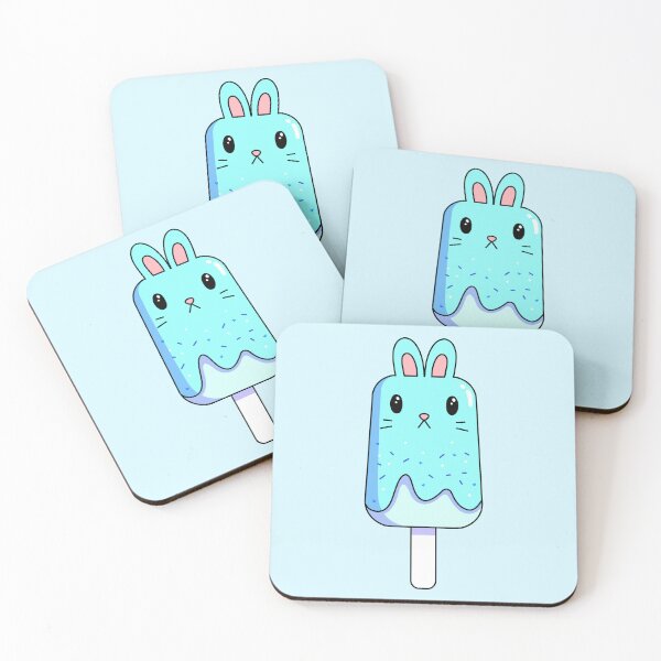 Item preview, bunny popsicle-blue designed and sold by gummieturtle.