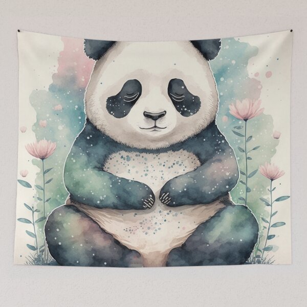 Item preview, Yoga Panda 02 designed and sold by printiesart.