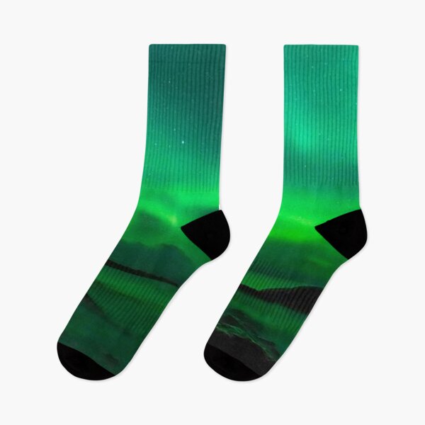 Item preview, northern lights - auroras over the beautiful lake   designed and sold by Durgaa D.