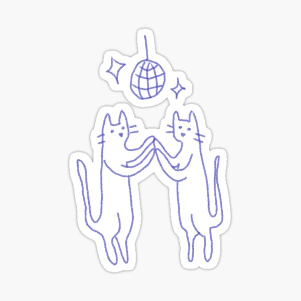 Item preview, disco dancing cats designed and sold by maya c.