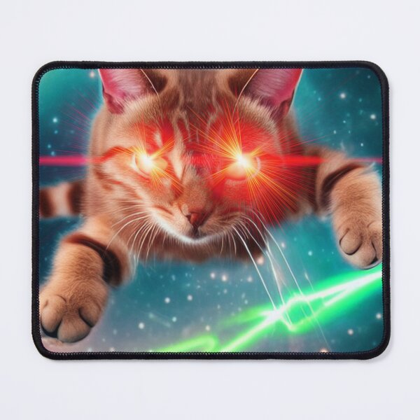 Item preview, Space Super Hero Cat with Laser eyes designed and sold by vega777art.