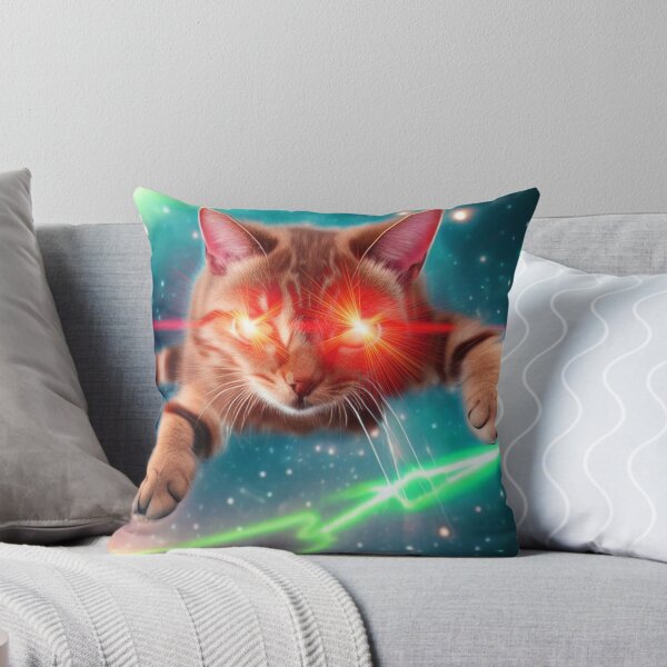 Item preview,  Space Super Hero Cat with Laser eyes  designed and sold by vega777art.