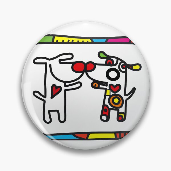 Item preview, Abstract Heart Dogs designed and sold by kookycomet.