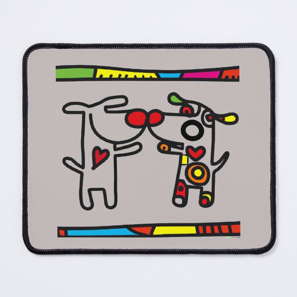 Item preview, Abstract Heart Dogs designed and sold by kookycomet.