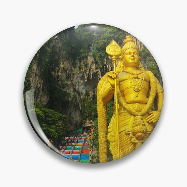 Item preview, Lord Murugan stairs to the Batu Caves temple - vertical designed and sold by kall3bu.