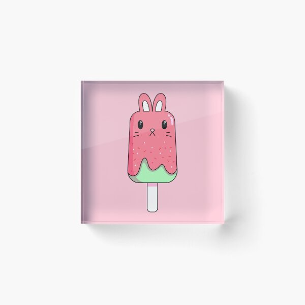 Item preview, bunny popsicle-watermelon  designed and sold by gummieturtle.