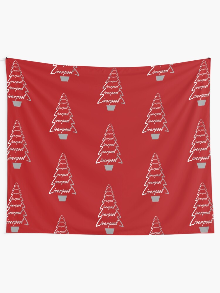 Liverpool Christmas Cards Gifts Clothes Tapestry By Christmas Gifts Redbubble
