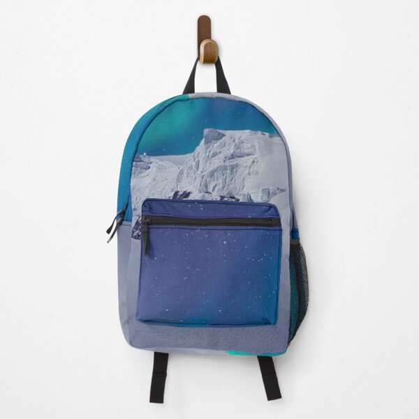 Item preview, northern lights - auroras over snowy mountains designed and sold by Durgaa D.