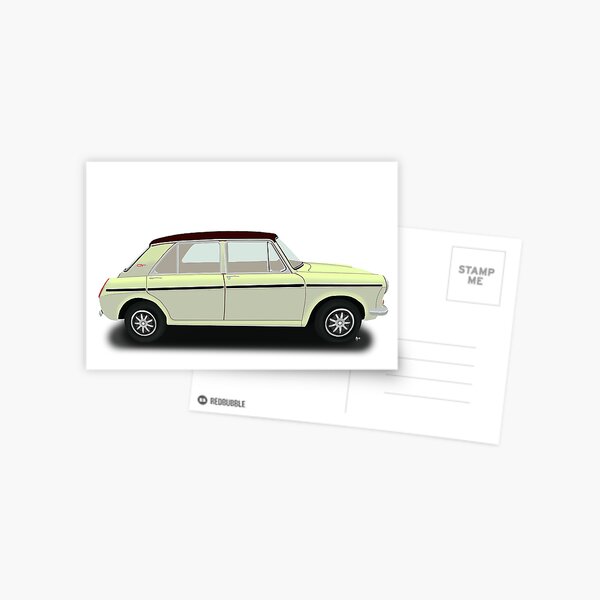 Austin Morris 1100 1300 GT - White Postcard