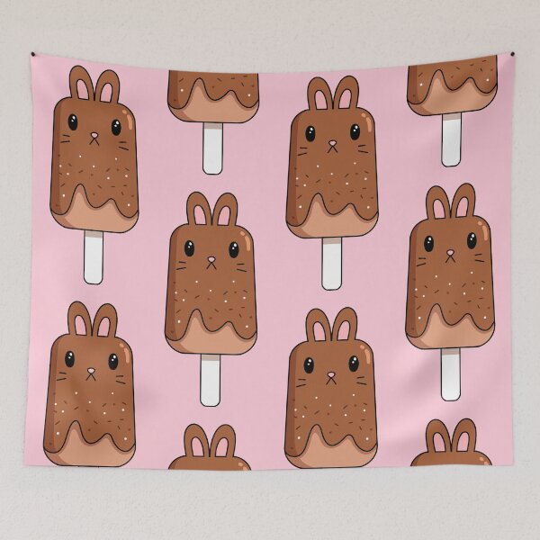 Item preview, bunny popsicle-chocolate designed and sold by gummieturtle.