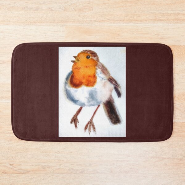 Item preview, Little Robin watercolor painting  designed and sold by SanMould.