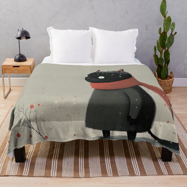 Item preview, Black cat in the Snow designed and sold by NattyCorvus.