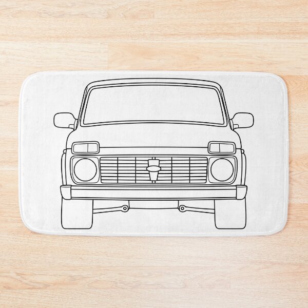 Item preview, Lada Niva Legend 4x4 taiga black lines designed and sold by EdimDesign.