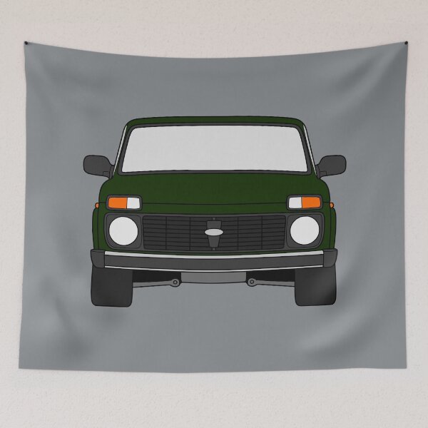 Item preview, Lada Niva Legend 4x4 taiga dark green color designed and sold by EdimDesign.