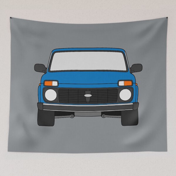 Item preview, Lada Niva Legend 4x4 taiga bright blue color designed and sold by EdimDesign.