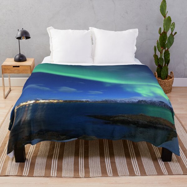 Item preview, northern lights - auroras over lake designed and sold by Durgaa D.
