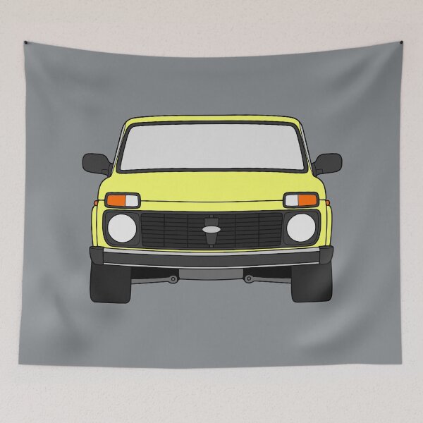 Item preview, Lada Niva Legend 4x4 taiga bright yellow color designed and sold by EdimDesign.