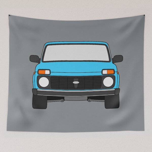 Item preview, Lada Niva Legend 4x4 taiga adriatic blue color designed and sold by EdimDesign.