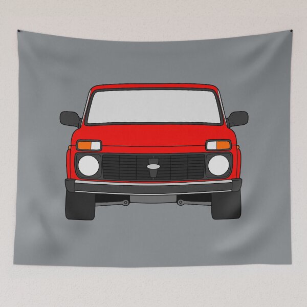 Item preview, Lada Niva Legend 4x4 taiga bright red color designed and sold by EdimDesign.