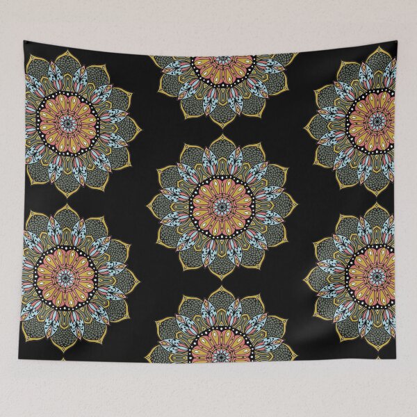 Item preview, Circular pattern in form of mandala for Henna, Mehndi, tattoo,flower pattern design, decoration. Decorative ornament in ethnic oriental style. Coloring book page. designed and sold by MokonoKokoro.