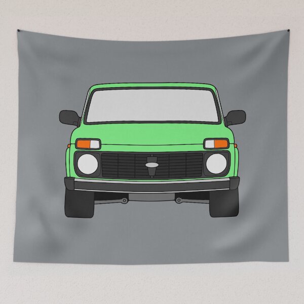 Item preview, Lada Niva Legend 4x4 taiga bright green color designed and sold by EdimDesign.
