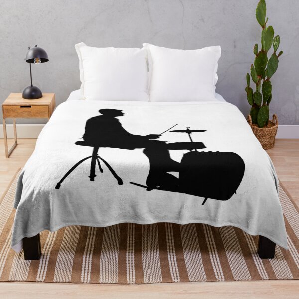 Item preview, Silhouette Man on Drums designed and sold by WilliamsonMedia.