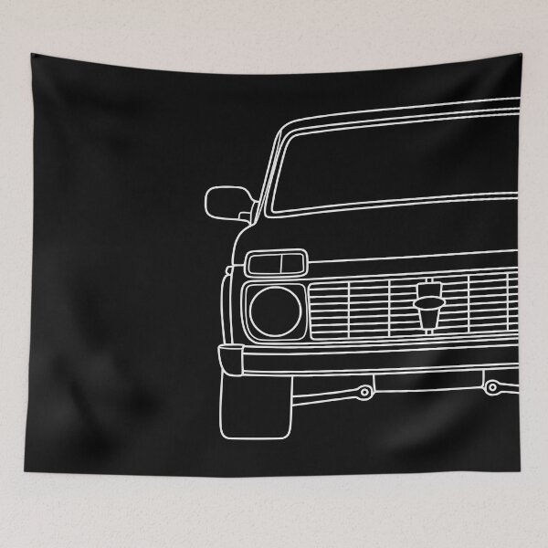 Item preview, Lada Niva Legend 4x4 taiga white lines designed and sold by EdimDesign.