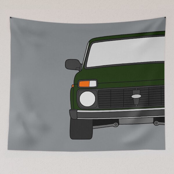 Item preview, Lada Niva Legend 4x4 taiga dark green color designed and sold by EdimDesign.