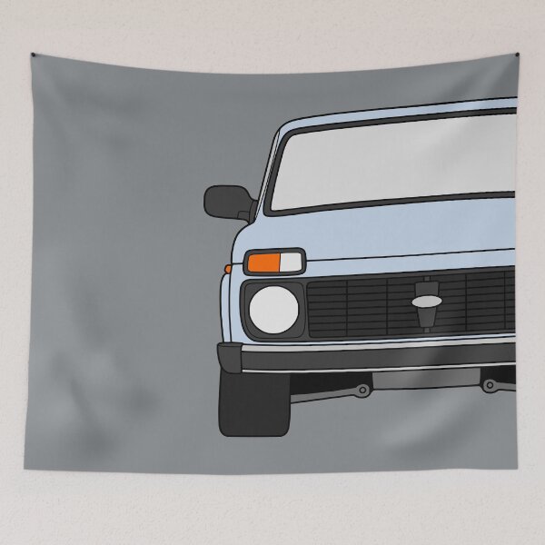 Item preview, Lada Niva Legend 4x4 taiga light blue color designed and sold by EdimDesign.