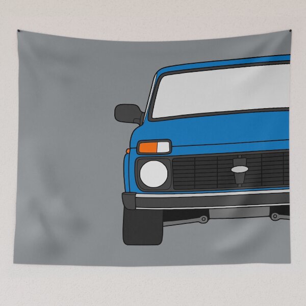 Item preview, Lada Niva Legend 4x4 taiga bright blue color designed and sold by EdimDesign.