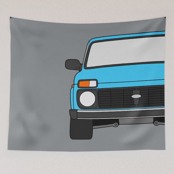 Item preview, Lada Niva Legend 4x4 taiga adriatic blue color designed and sold by EdimDesign.