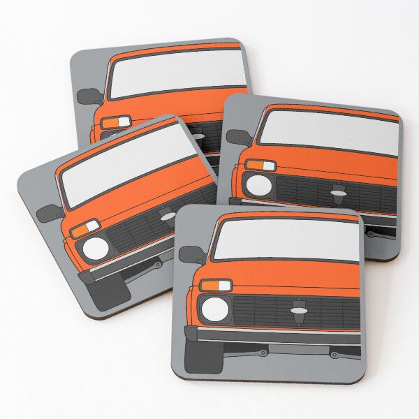 Item preview, Lada Niva Legend 4x4 taiga bright orange color designed and sold by EdimDesign.
