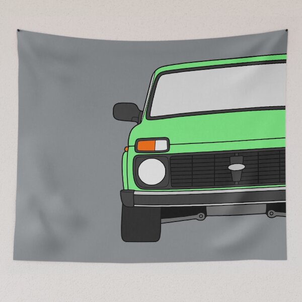 Item preview, Lada Niva Legend 4x4 taiga bright green color designed and sold by EdimDesign.