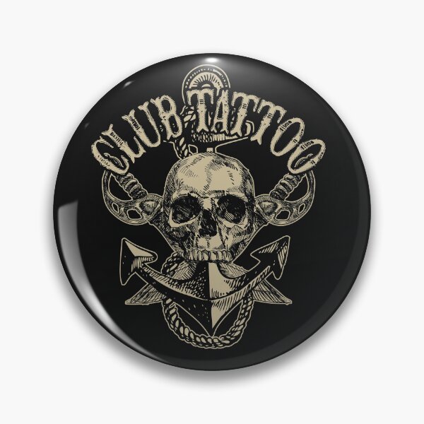 Item preview, Pirate Anchor Club Tattoo designed and sold by ClubTattoo.