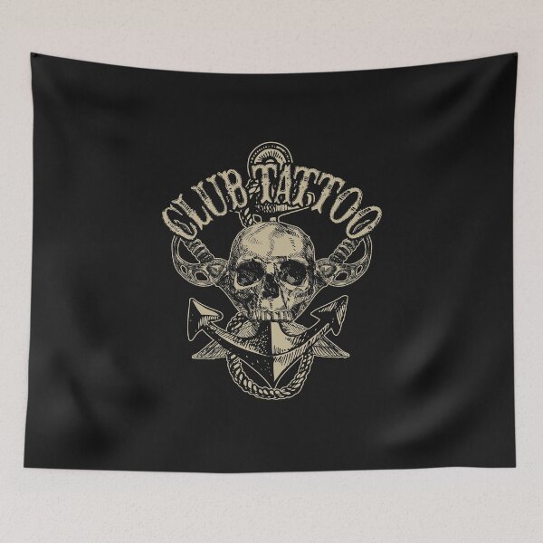 Item preview, Pirate Anchor Club Tattoo designed and sold by ClubTattoo.
