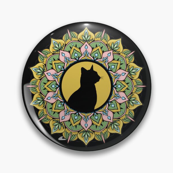 Item preview, Mandala Cat Circular pattern in form of mandala for Henna, Mehndi, tattoo,flower pattern design, decoration. Decorative ornament in ethnic oriental style. Coloring book page. designed and sold by MokonoKokoro.