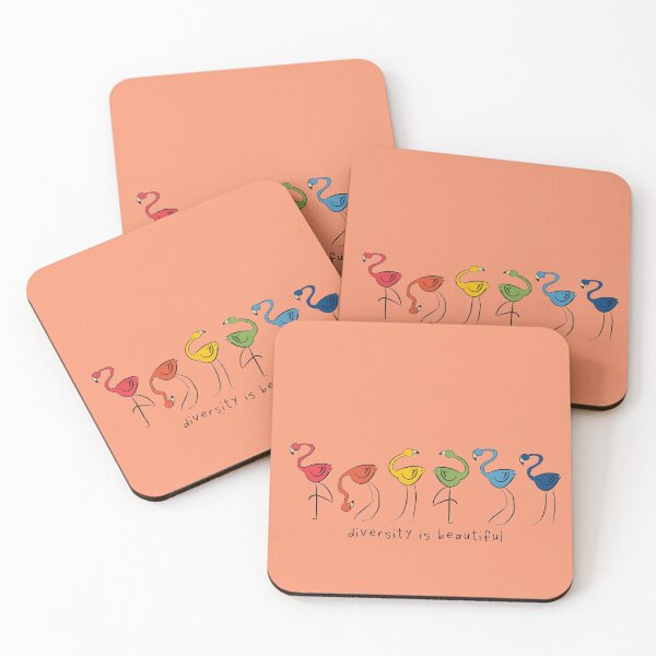 Item preview, Diversity Flamingoes designed and sold by idrawhumans.