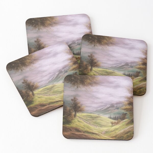 Item preview, pastoral landscape painting designed and sold by CottagePop.