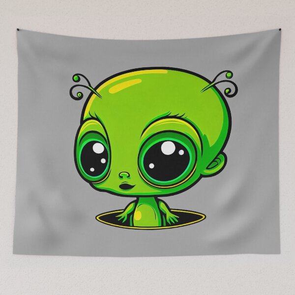 Item preview, Cute little green Alien designed and sold by Gert Street.
