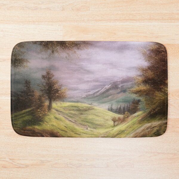 Item preview, pastoral landscape painting designed and sold by CottagePop.