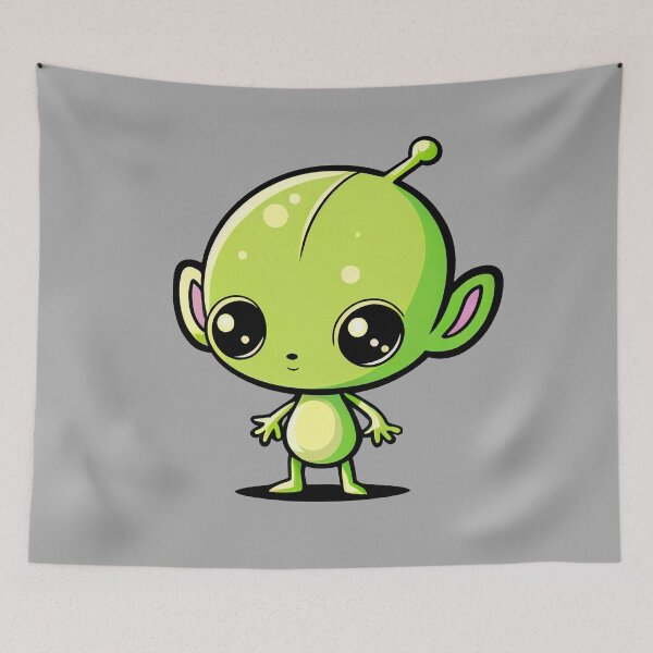 Item preview, Cute green Alien designed and sold by Gert Street.