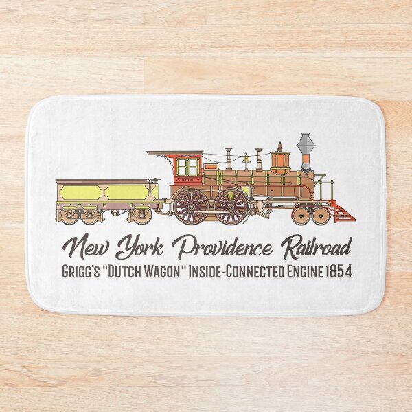 Item preview, Griggs 1854 New York Providence Railroad Steam Locomotive Diagram Gift designed and sold by Maljonic.
