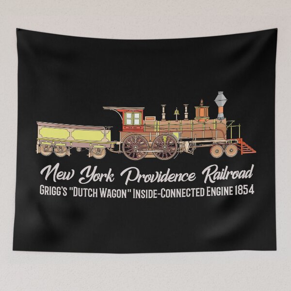 Item preview, Griggs 1854 New York Providence Railroad Steam Locomotive Diagram Gift designed and sold by Maljonic.