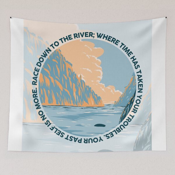 Item preview, Race down to the river; where time has taken your troubles- Calanques designed and sold by studioarchive.