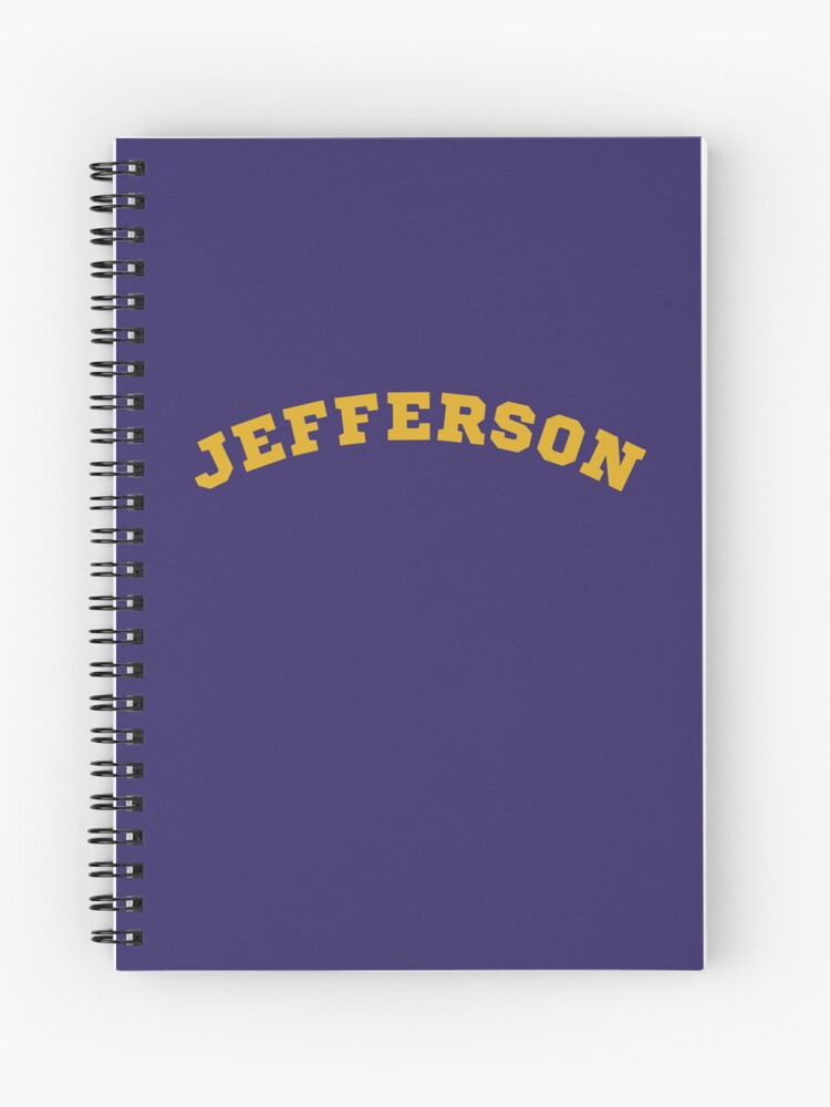 Justin Jefferson Youth Jersey' Spiral Notebook for Sale by Jalib