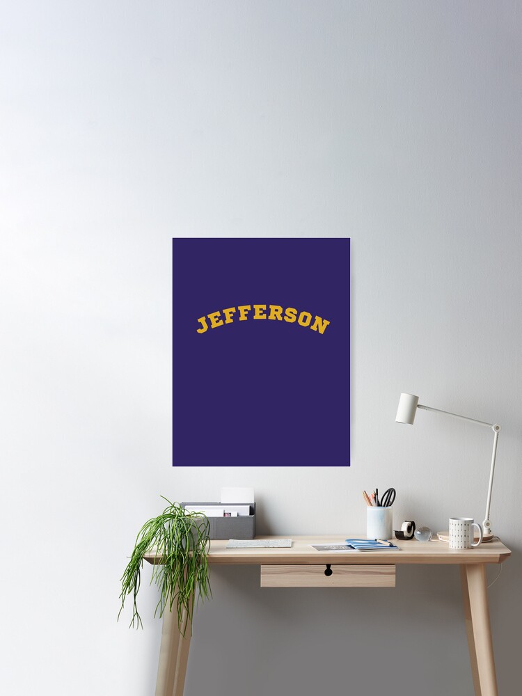 Justin Jefferson Jersey  Poster for Sale by LOSTandLO