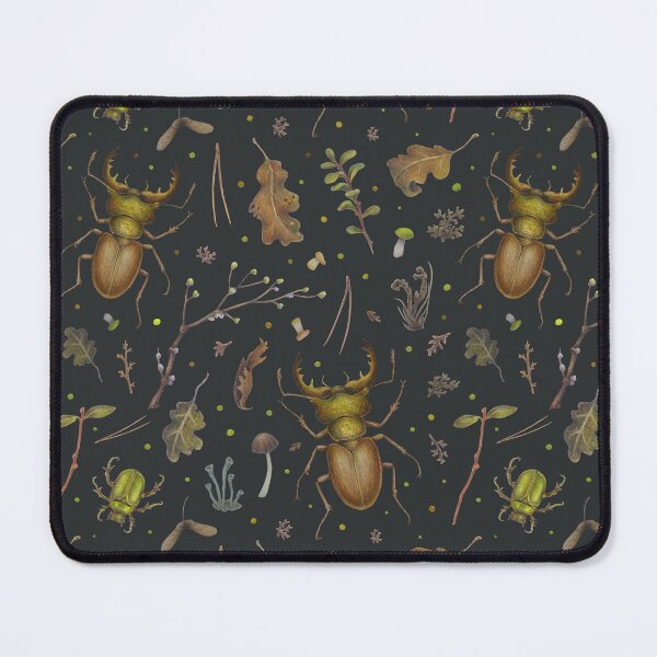 Item preview, Dreamy Beetles and Bugs. A Nature-Inspired Seamless Pattern designed and sold by Forest of Wonders.