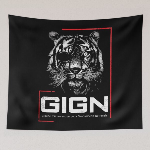 Item preview, GIGN National Gendarmerie Intervention Group Eyepatch Tiger designed and sold by Trendvia .