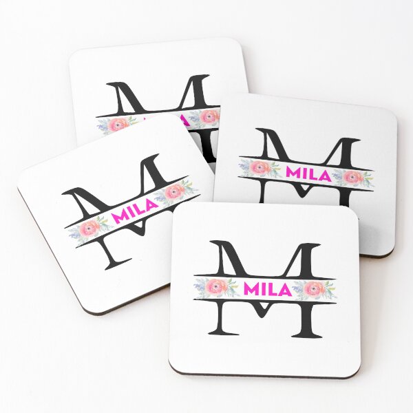 Item preview, Mila Name Monogram Initial Letter Gifts designed and sold by tejoi.