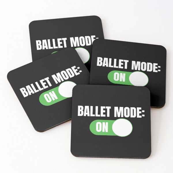 Item preview, Ballet Mode: ON (For Dark Background) designed and sold by thecatcouch.